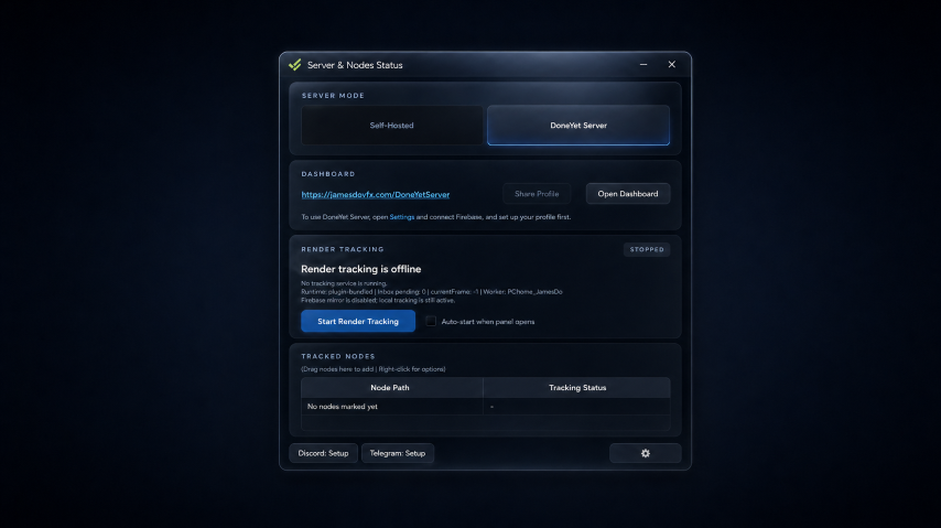 DoneYet setup interface preview